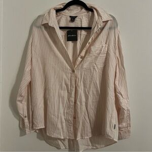 Eddie Bauer Light Pink Striped Shirt